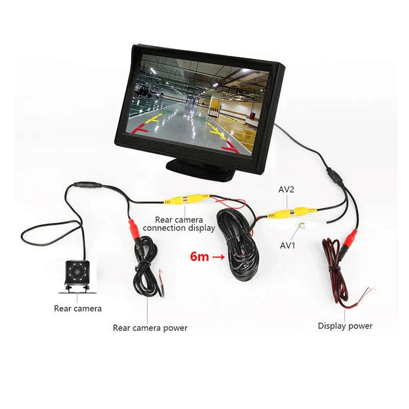 4.3 Inch Rear View Camera Monitor Screen for Car Parking-Only 4.3Inch Display / China Mainland
