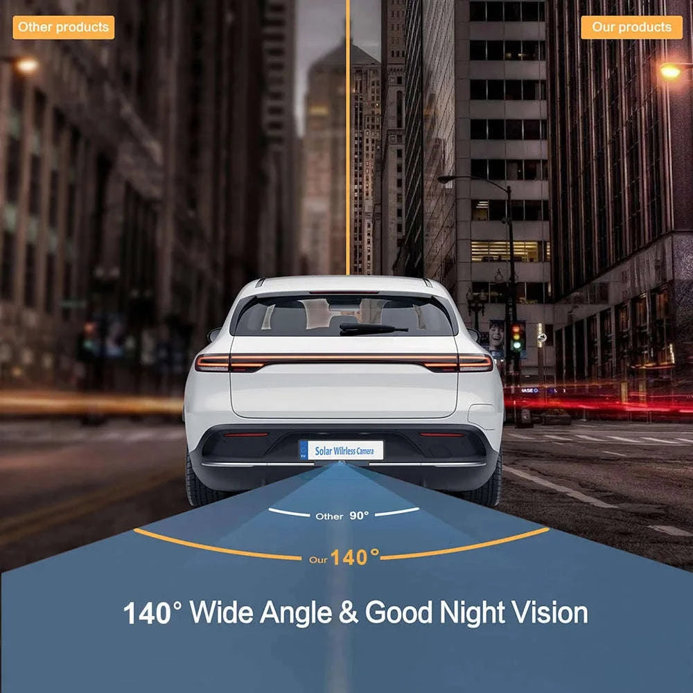 4.3 Inch Solar Vehicle Wireless Reverse Camera with 1080P Monitor-Solar Vehicle Camera / france