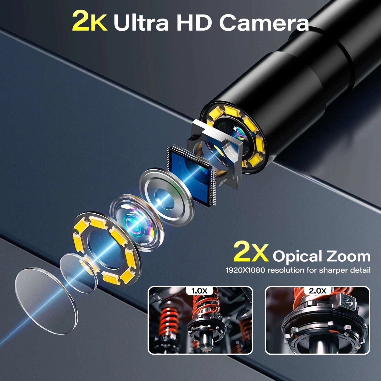 4.3" Industrial Inspection Borescope with 8mm Waterproof Probe-4.3inch / 5m / United States