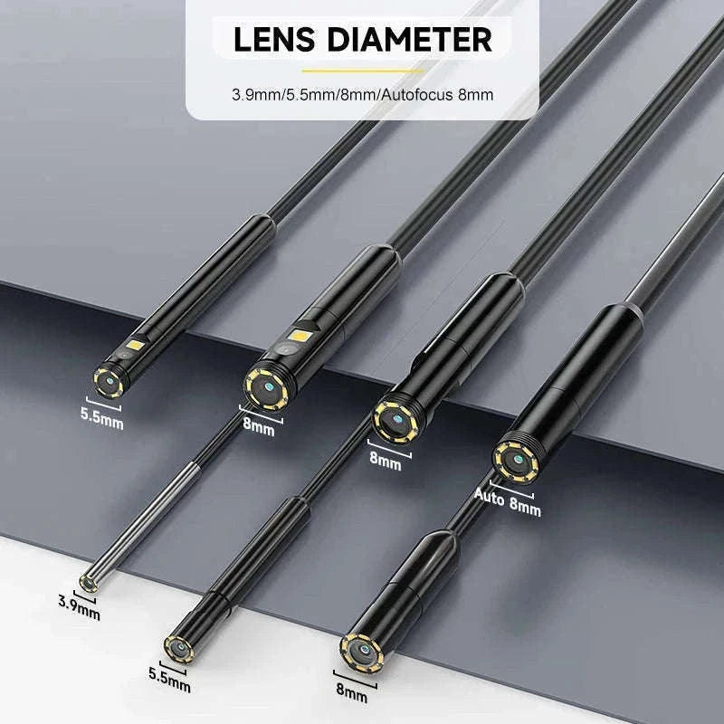 4.3" IPS Industrial Endoscope Camera with Triple Lens HD 1080P-7.9MM Triple / 10 meters