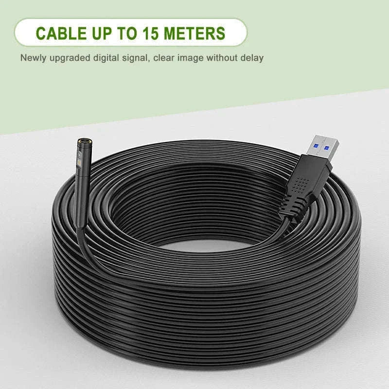 4.3" IPS Industrial Endoscope Camera with Triple Lens HD 1080P-7.9MM Triple / 10 meters