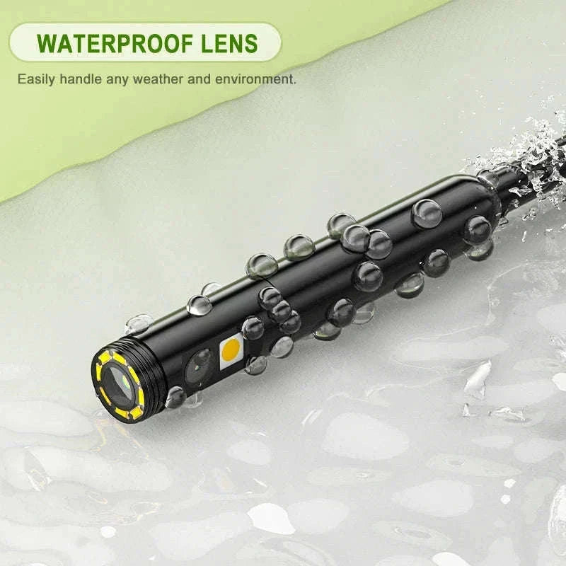 4.3" IPS Industrial Endoscope Camera with Triple Lens HD 1080P-7.9MM Triple / 10 meters