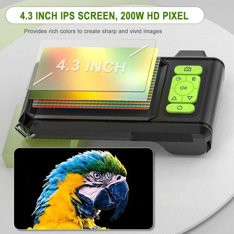 4.3" IPS Industrial Endoscope Camera with Triple Lens HD 1080P-7.9MM Triple / 10 meters