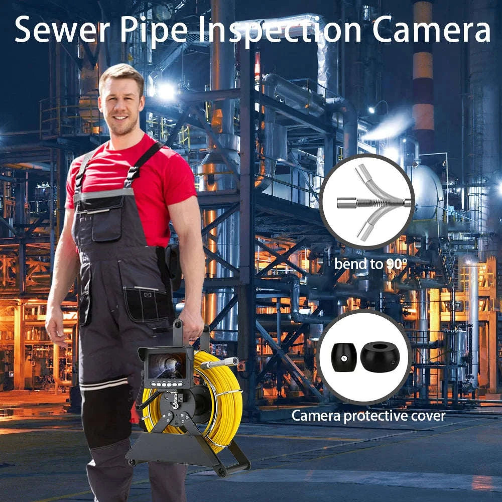 4.3" Sewer Pipe Inspection Camera with DVR and 17mm/22mm Probe-22MM with DVR / Poland / 30M