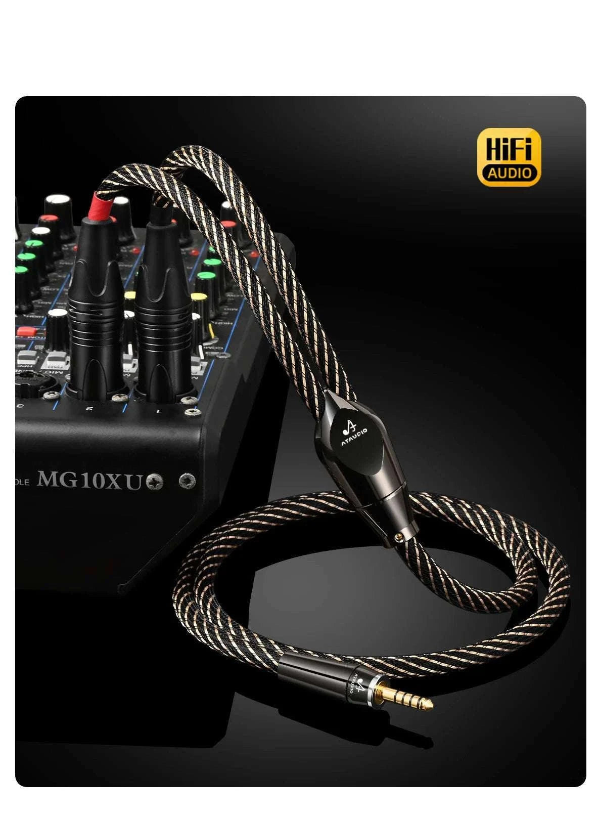 4.4mm Balanced to Dual XLR Cable for HiFi Audio and Studio Use-1.5m / 4.4mm to 2xlr male