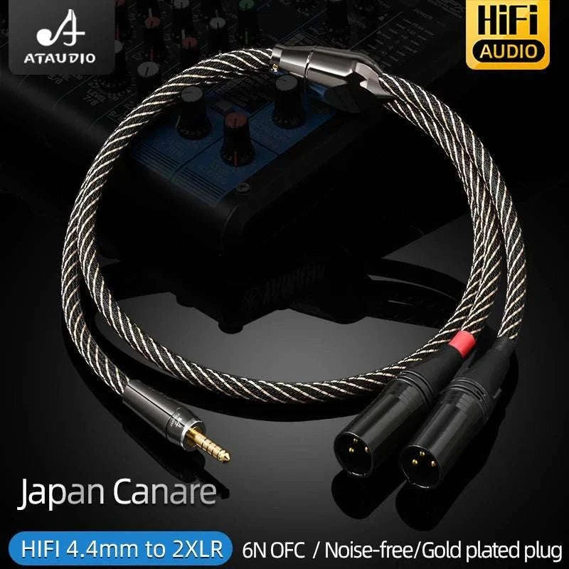 4.4mm Balanced to Dual XLR Cable for HiFi Audio and Studio Use-1.5m / 4.4mm to 2xlr male