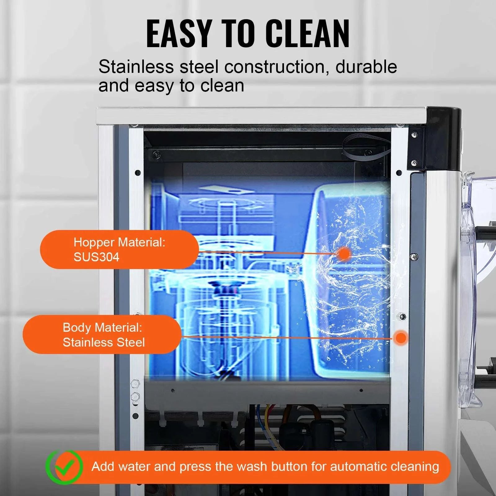 4.5L Commercial Ice Cream Machine 12L/h Countertop Hard Serve Maker-4.5L / CZECH REPUBLIC