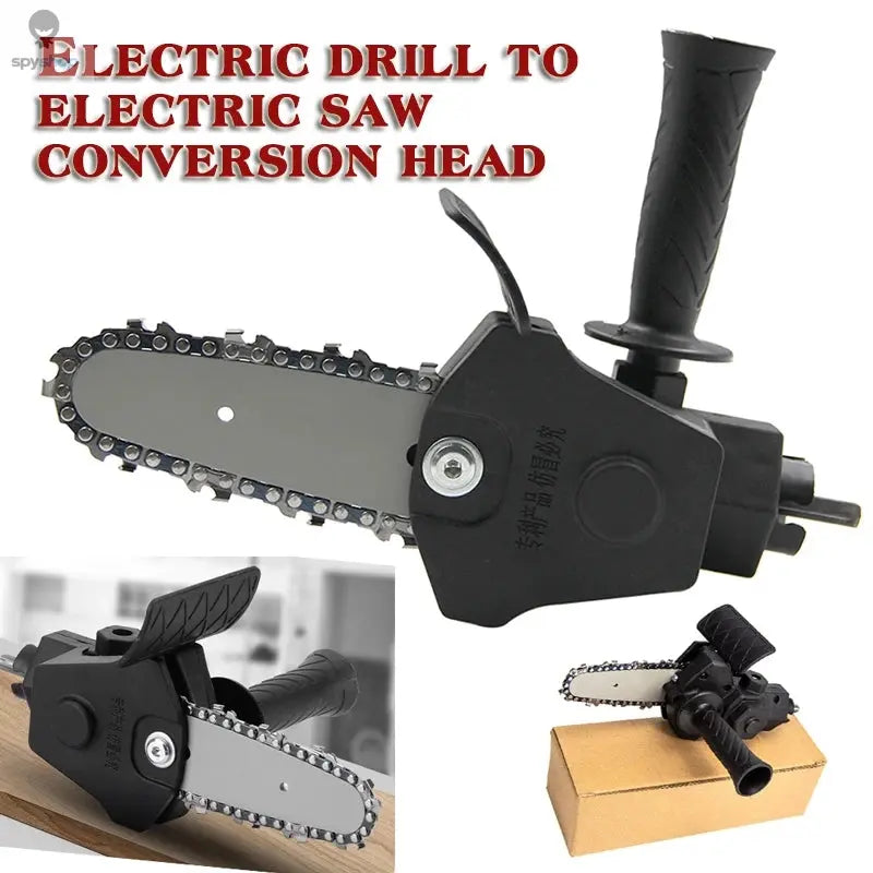4/6-inch household mini electric drill to electric saw converter logging saw garden saw electric chain saw conversion head tool Spy-shop.com