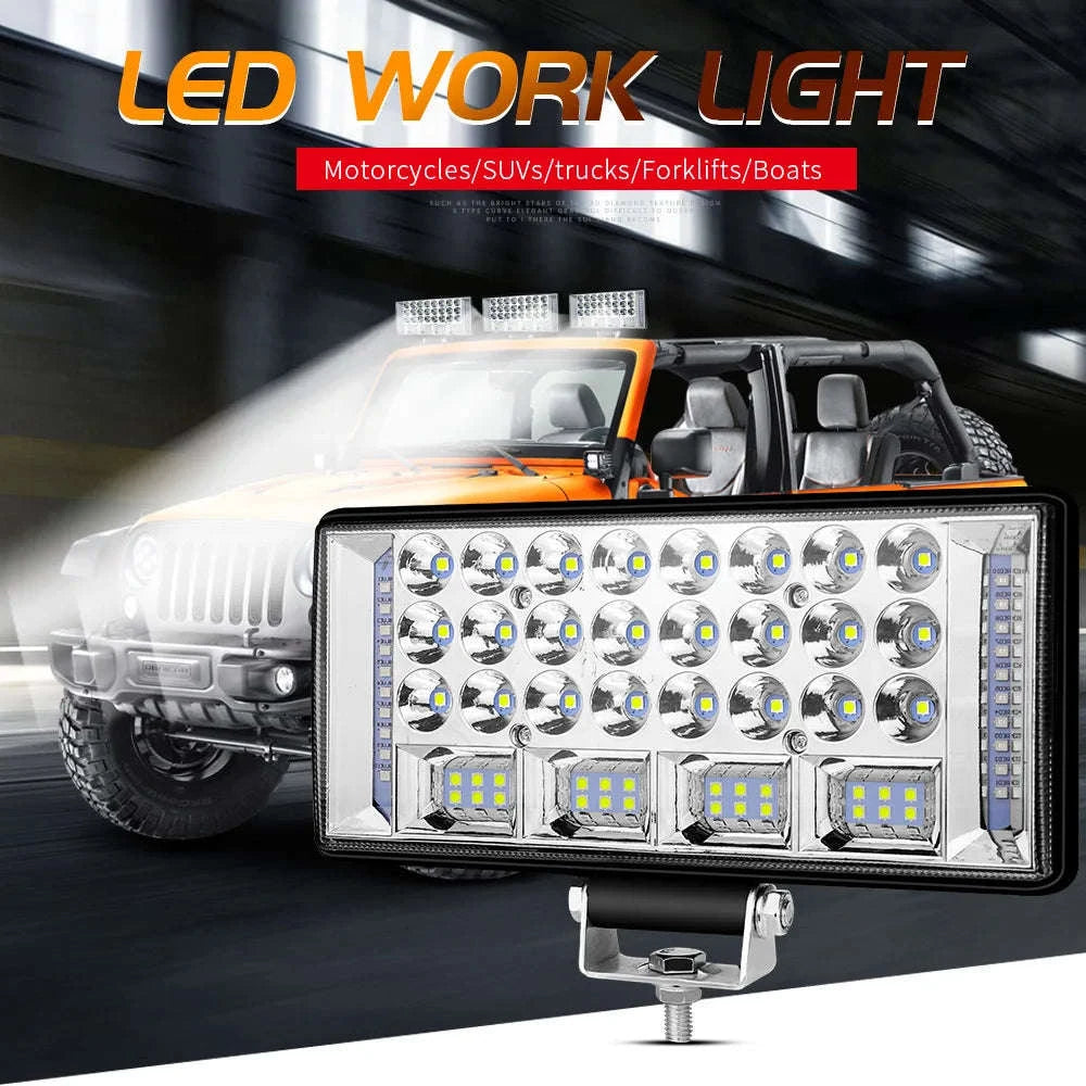 4-7 Inch LED Work Light Bar for Truck, Car, Boat, Tractor & ATV 12V/24V-2pcs 5inch 108W