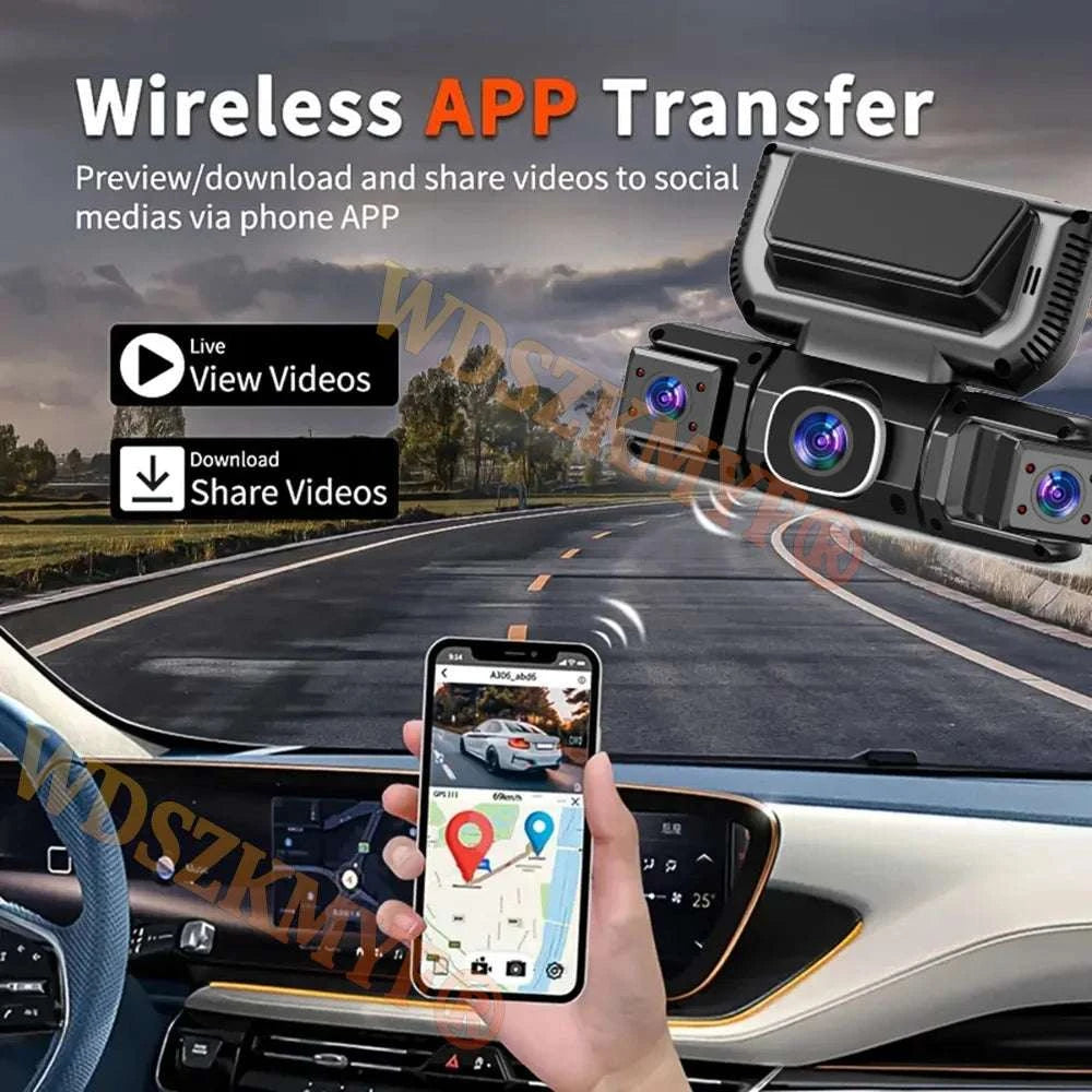 4-Channel 360° WiFi Dash Cam with 1080P Recording & Parking Monitor-X145-WIFI 24H / 64G