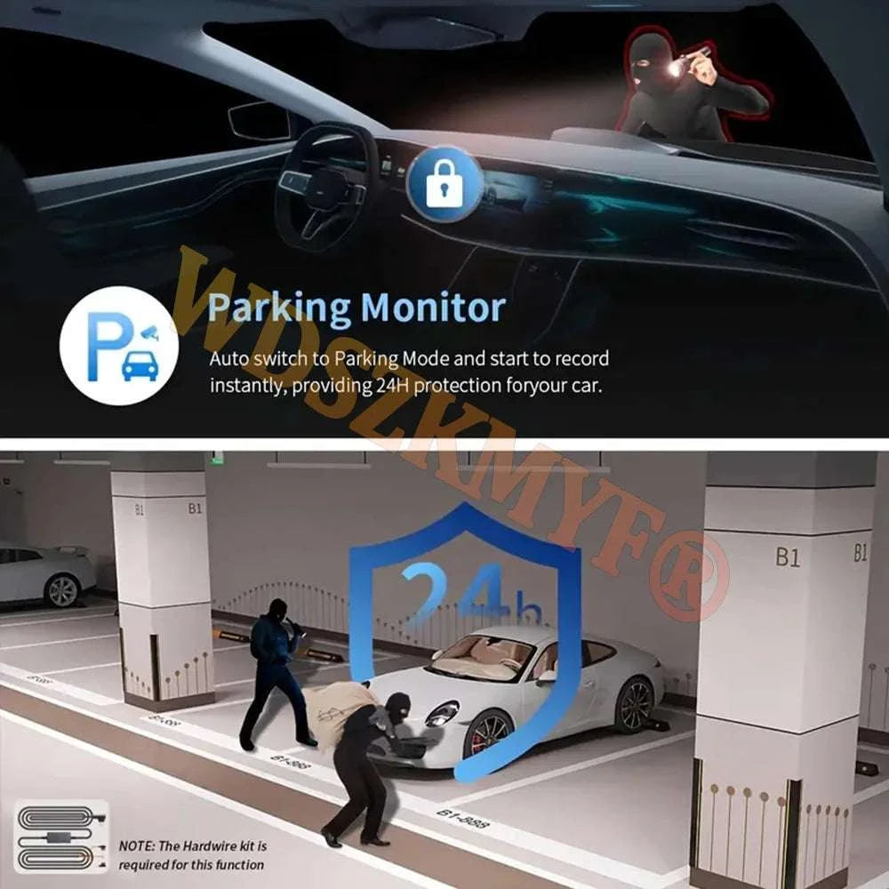 4-Channel 360° WiFi Dash Cam with 1080P Recording & Parking Monitor-X145-WIFI 24H / 64G