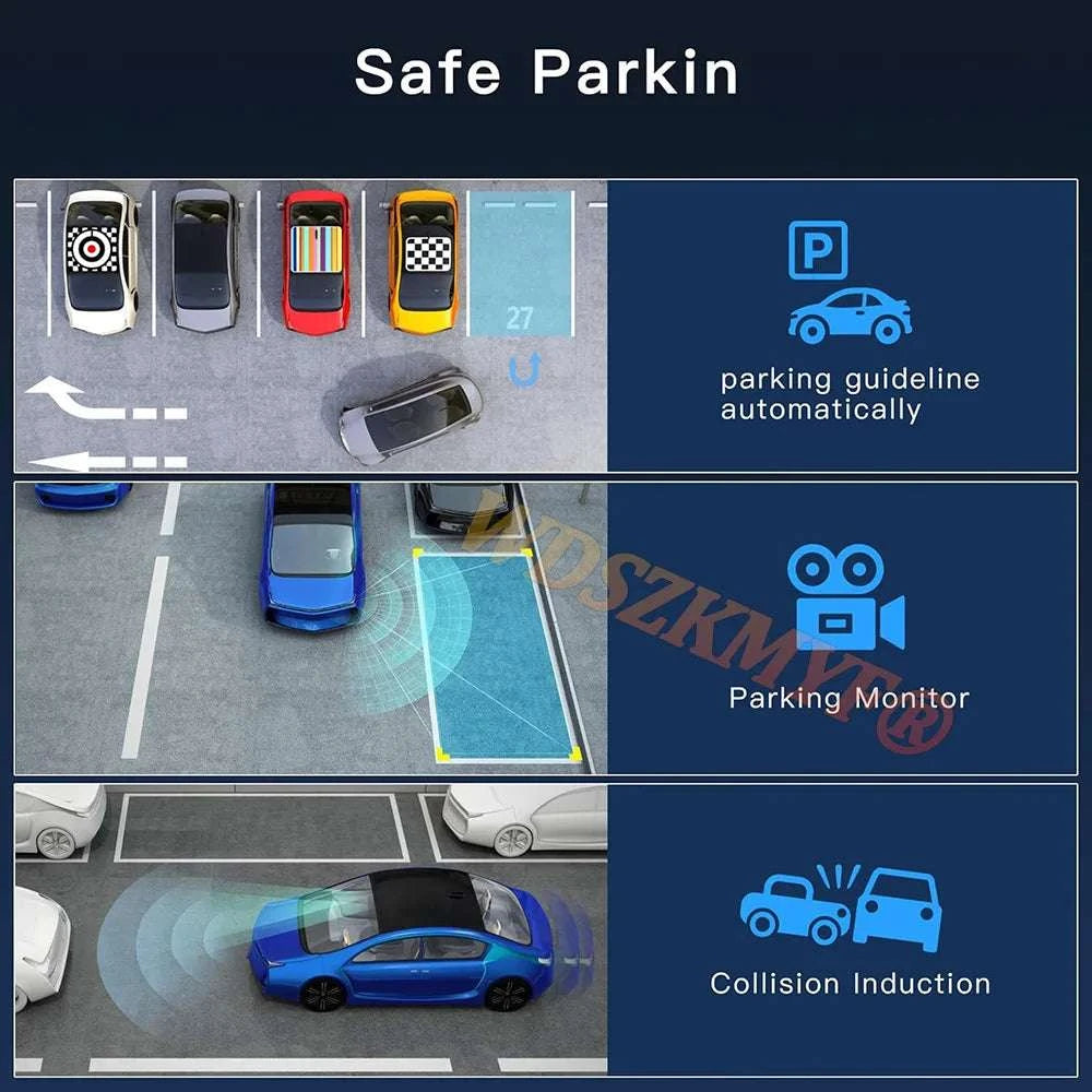 4-Channel 360° WiFi Dash Cam with 1080P Recording & Parking Monitor-X145-WIFI 24H / 64G