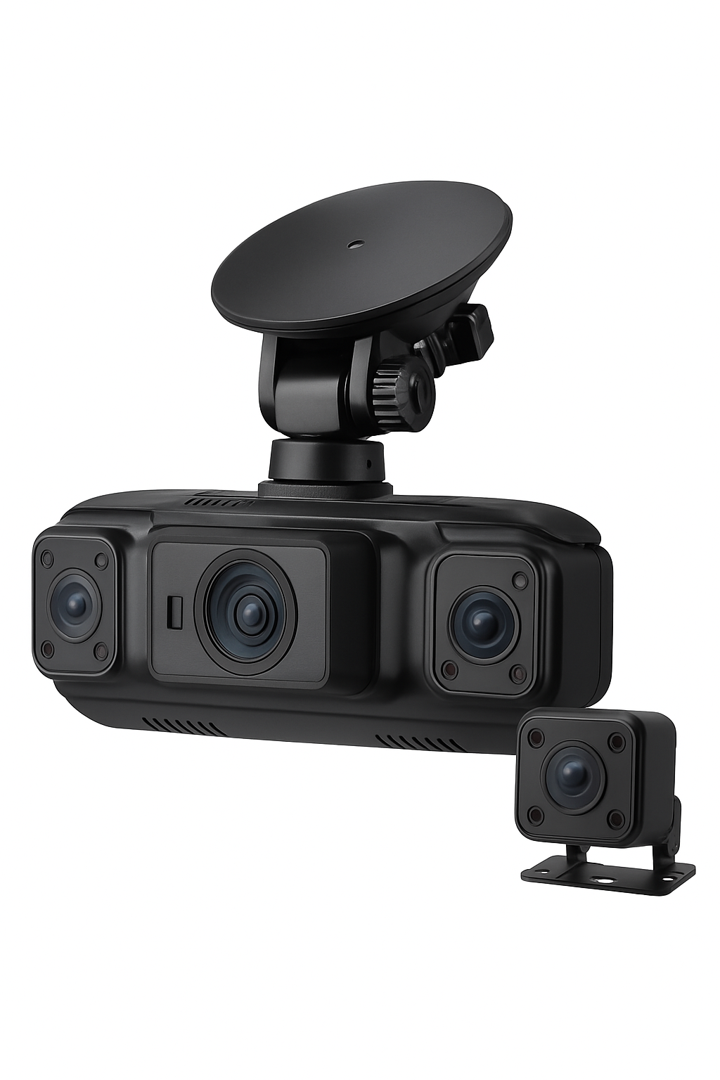 4-kanals dashcam 1080P WiFi bil-DVR med nattseende