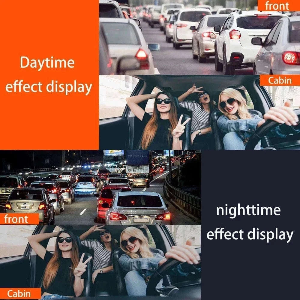 4 Channel Dash Cam 360° Car Video Recorder with Night Vision and Parking Monitor-4ch dash cam / No SD Card