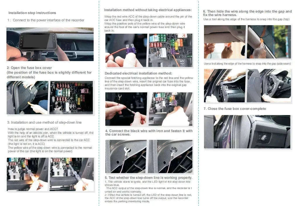 4 Channel Dash Cam 360° Car Video Recorder with Night Vision and Parking Monitor-