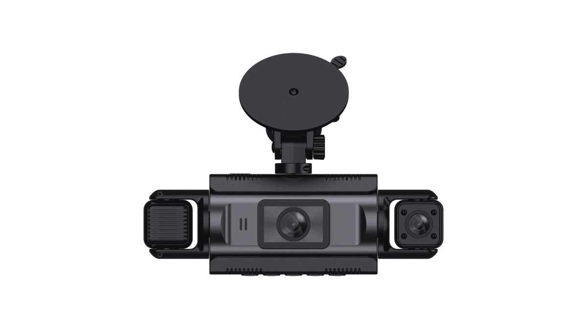 4-Channel WiFi Dash Camera with Night Vision-No Hardwire kit / China Mainland / No Card