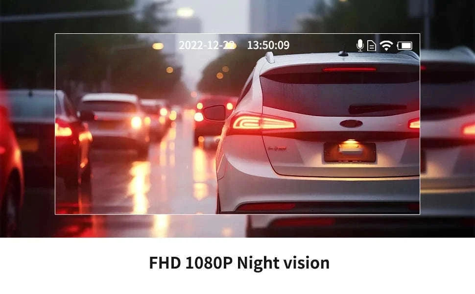 4-Channel WiFi Dash Camera with Night Vision-No Hardwire kit / China Mainland / No Card