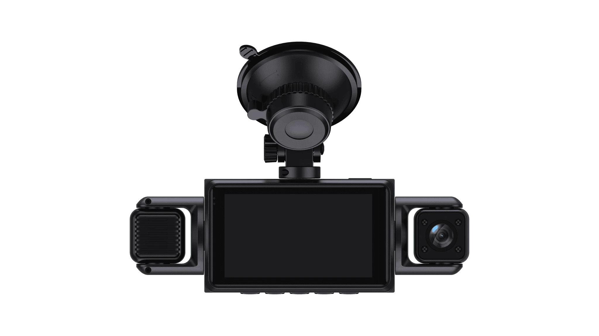 4-Channel WiFi Dash Camera with Night Vision-No Hardwire kit / China Mainland / No Card