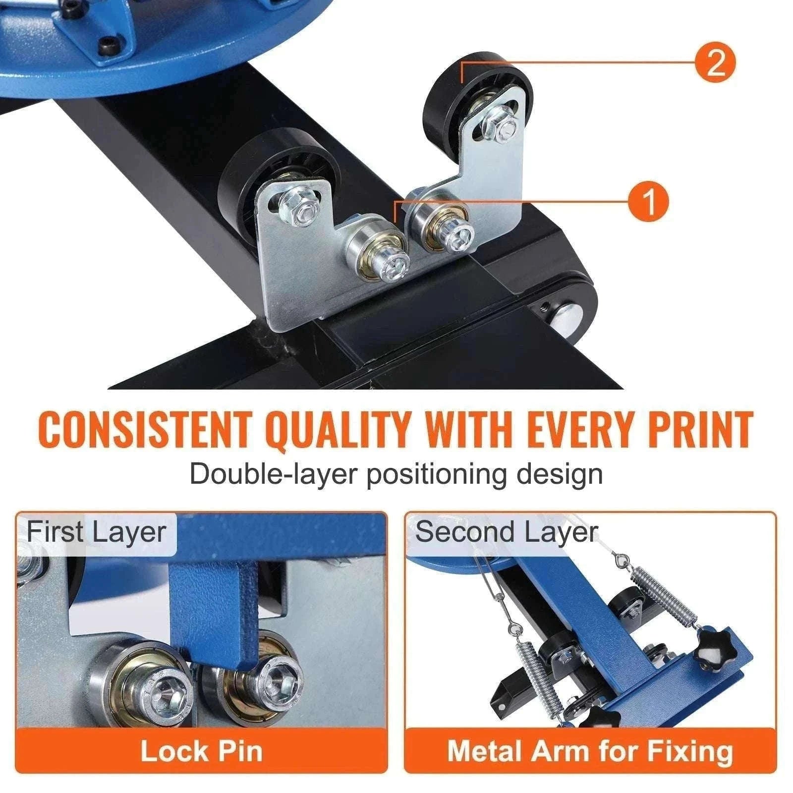 4 Color 4 Station Screen Printing Machine 360° Rotating Press 54x45cm-4 Color 4 Station / United States