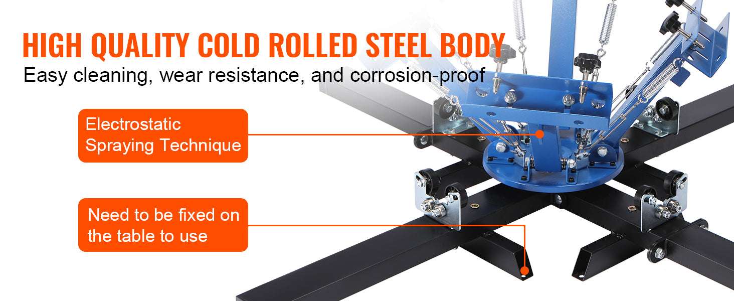 4 Color 4 Station Screen Printing Machine 360° Rotating Press 54x45cm-4 Color 4 Station / United States