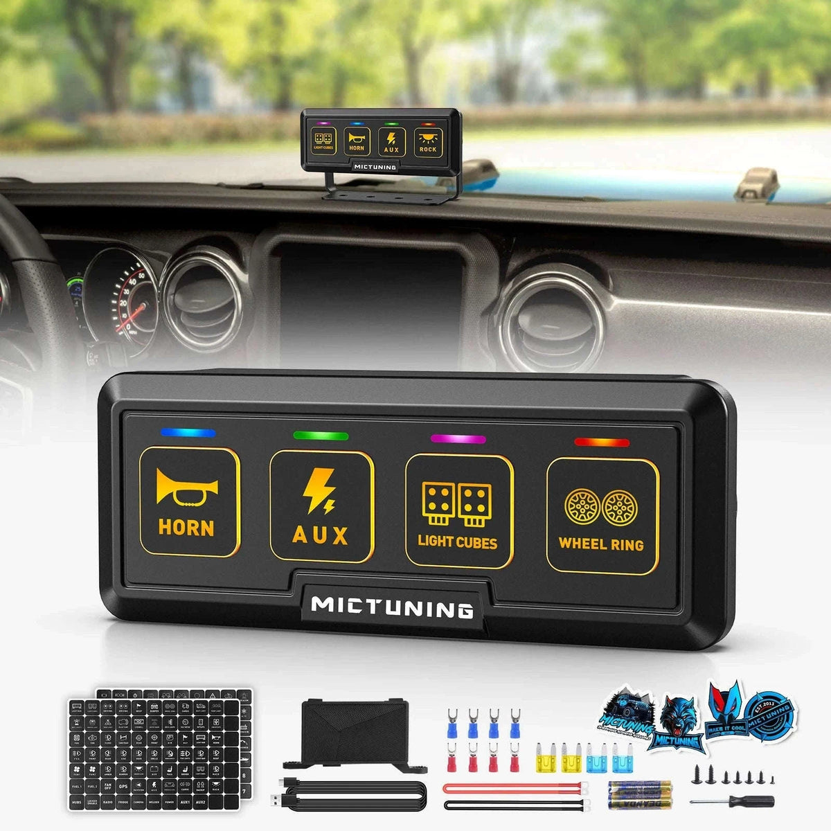 4-Gang/6-Gang Wireless Switch Panel for Car-BB40 / China Mainland