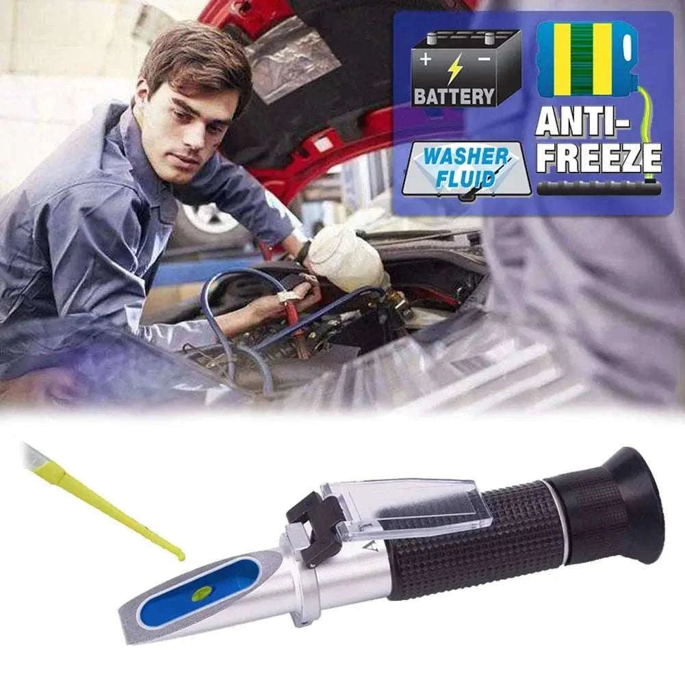 4-in-1 Automotive Refractometer for Antifreeze DEF Battery Fluid Testing-Default Title