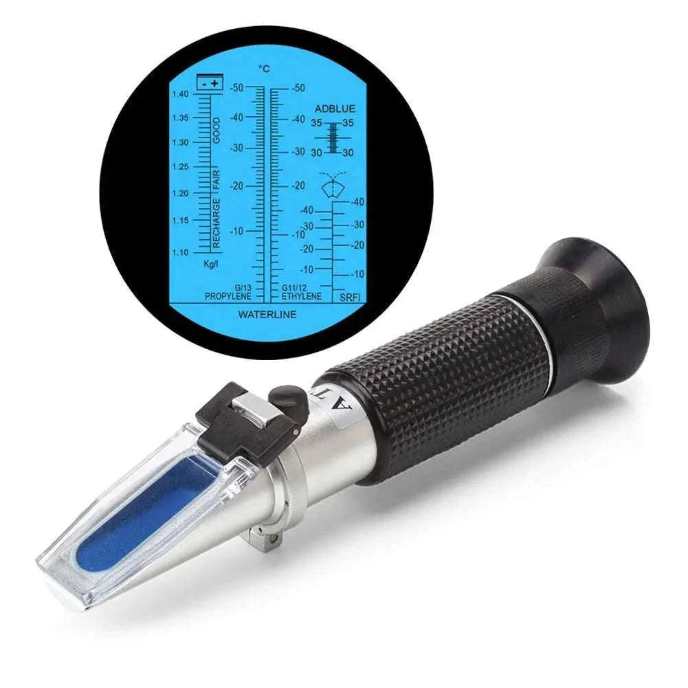 4-in-1 Automotive Refractometer for Antifreeze DEF Battery Fluid Testing-Default Title