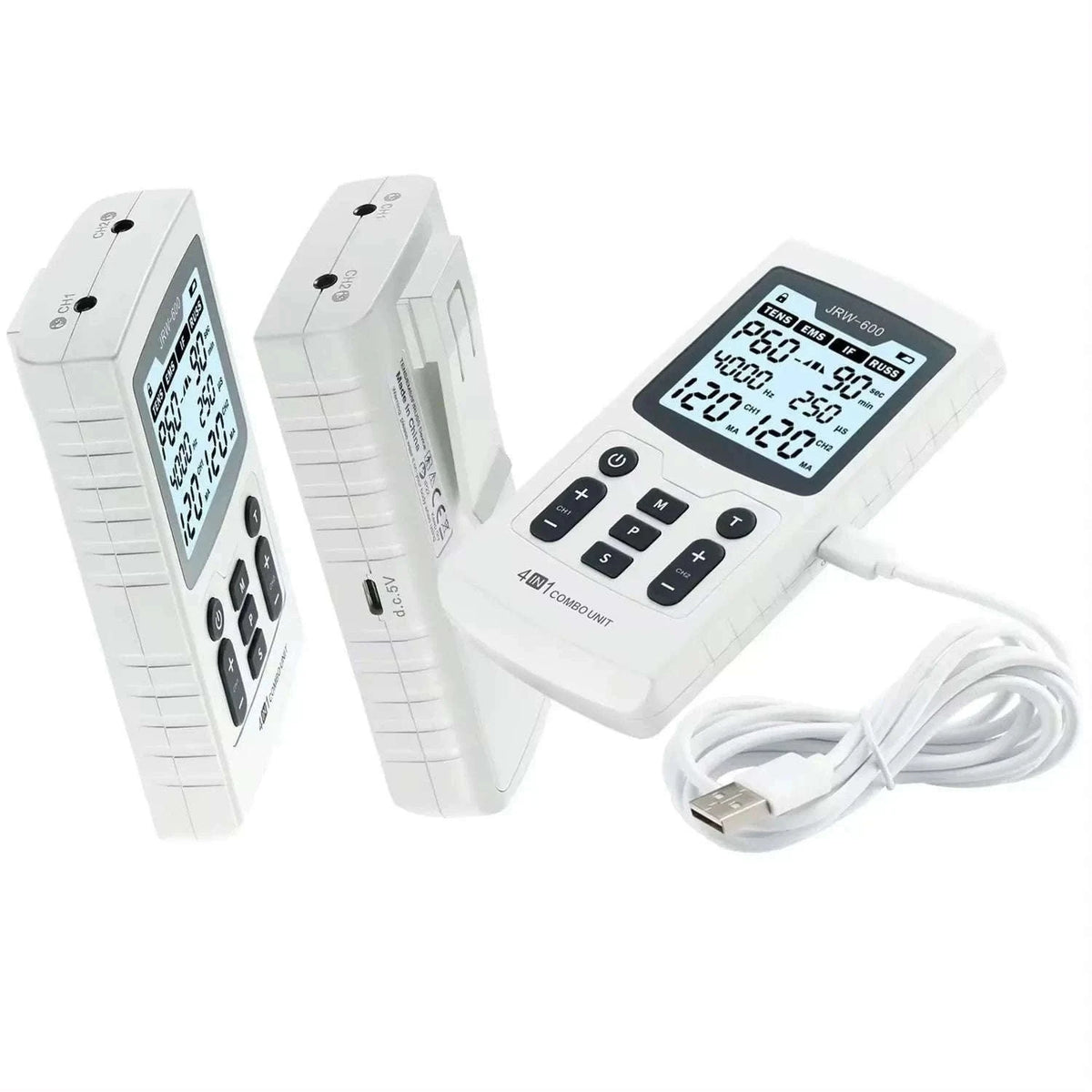 4-in-1 Electric Muscle Stimulation Device for Recovery-JRW-600 WH