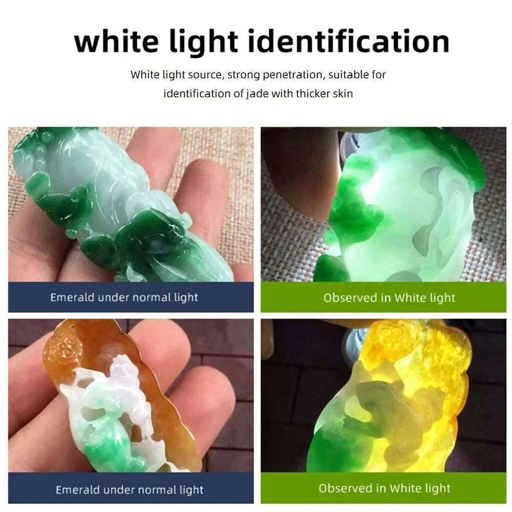 4-in-1 Jade Detector Light UV 365nm Rechargeable Flashlight-SV124