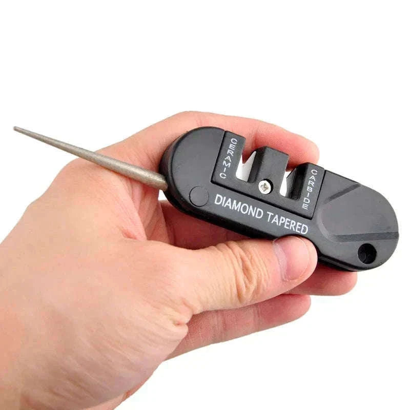 4-in-1 Portable Knife Sharpener for Outdoor Blades-WHITE / Style A