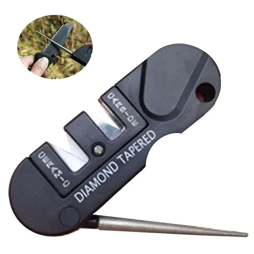 4-in-1 Portable Knife Sharpener for Outdoor Blades-WHITE / Style A