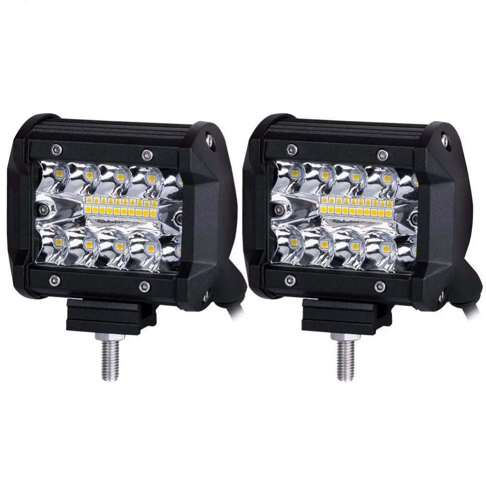 4 Inch 60W Work Light with Tow Hitch Mount-light-2pcs