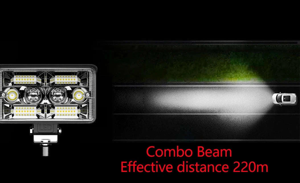 4 Inch LED Light Bar Yellow White Off Road Work Light 12V 24V-1 pcs