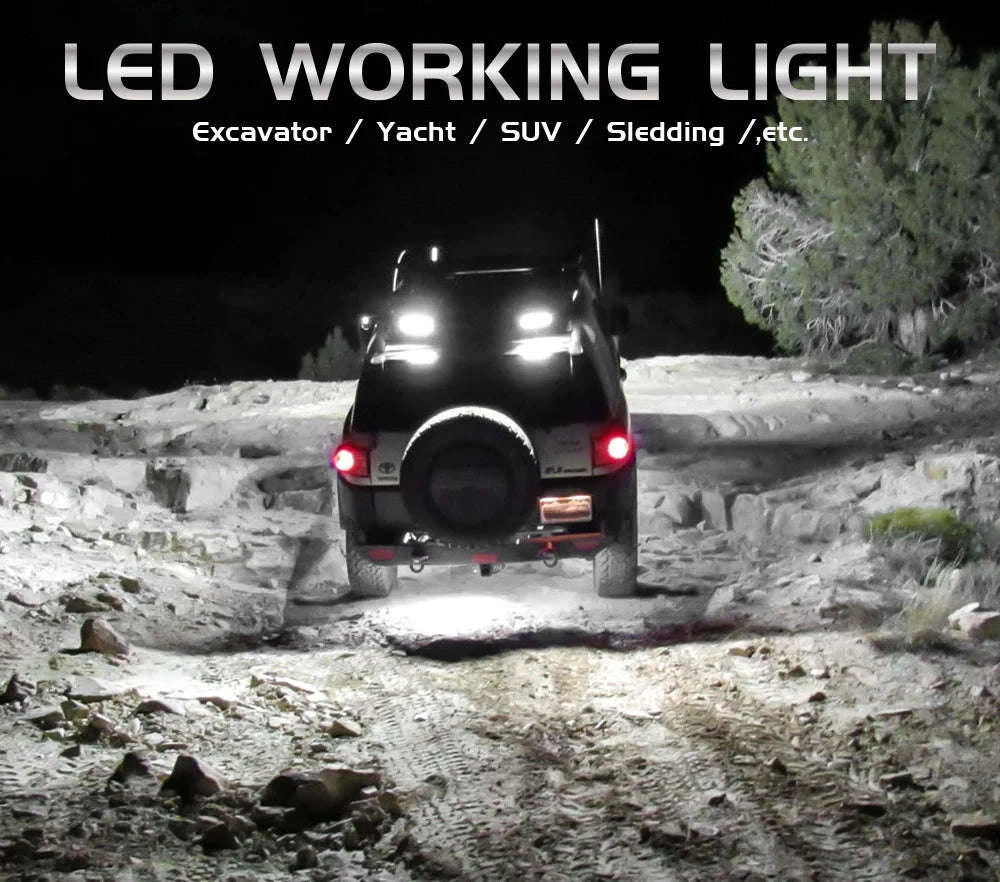 4 Inch LED Light Bar Yellow White Off Road Work Light 12V 24V-1 pcs