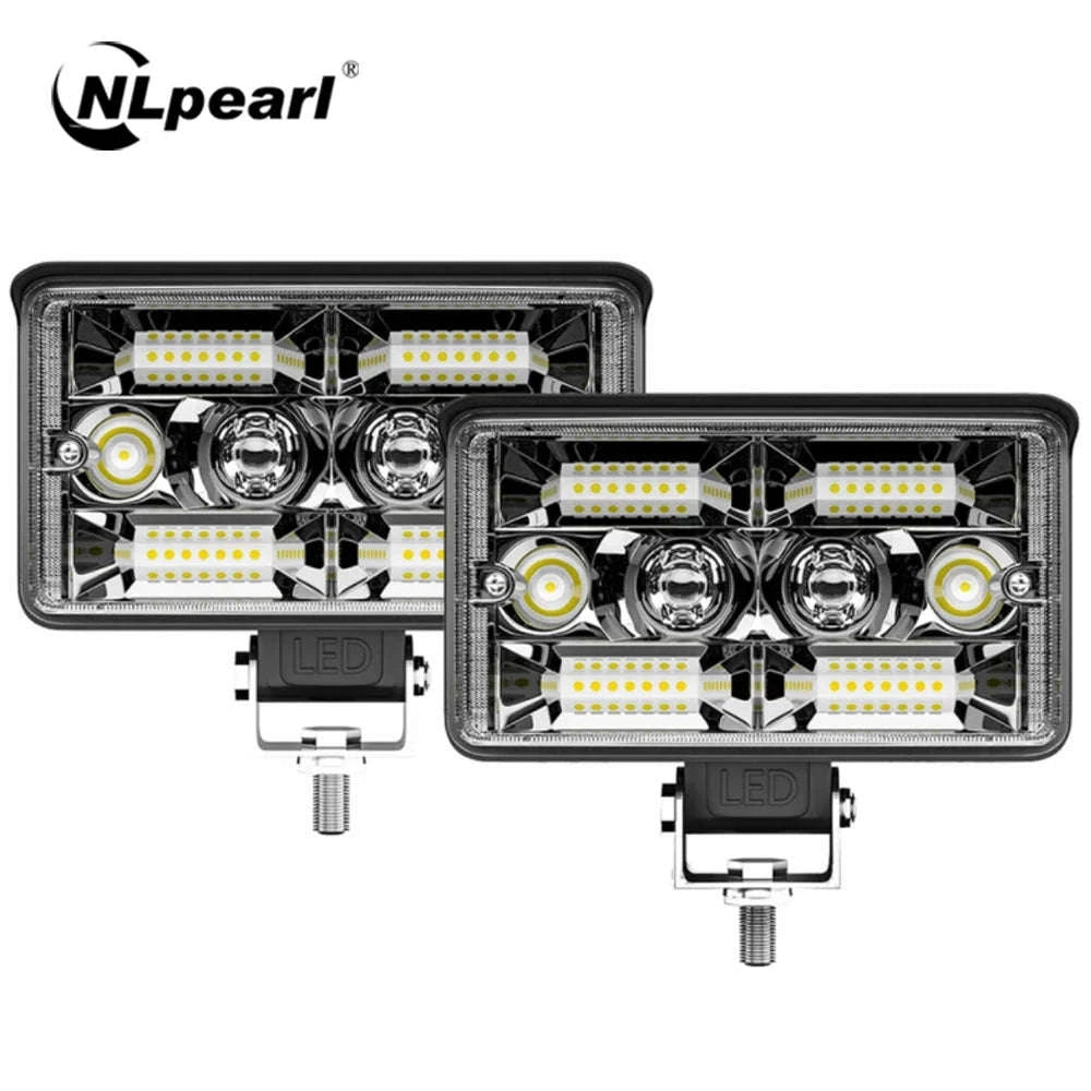 4 Inch LED Light Bar Yellow White Off Road Work Light 12V 24V-1 pcs