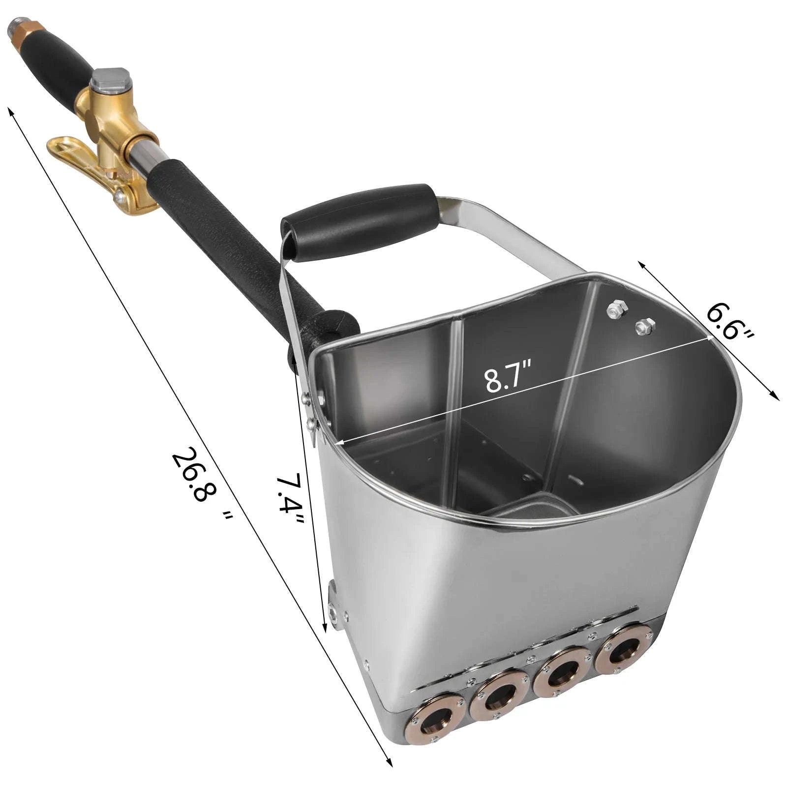 4 Jet 3 HP Stucco Sprayer Hopper Paint Gun for Wall and Ceiling Painting-3000W / Germany