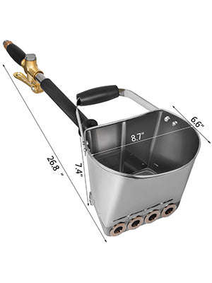 4 Jet 3 HP Stucco Sprayer Hopper Paint Gun for Wall and Ceiling Painting-3000W / Germany