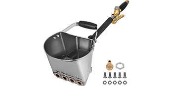4 Jet 3 HP Stucco Sprayer Hopper Paint Gun for Wall and Ceiling Painting-3000W / Germany