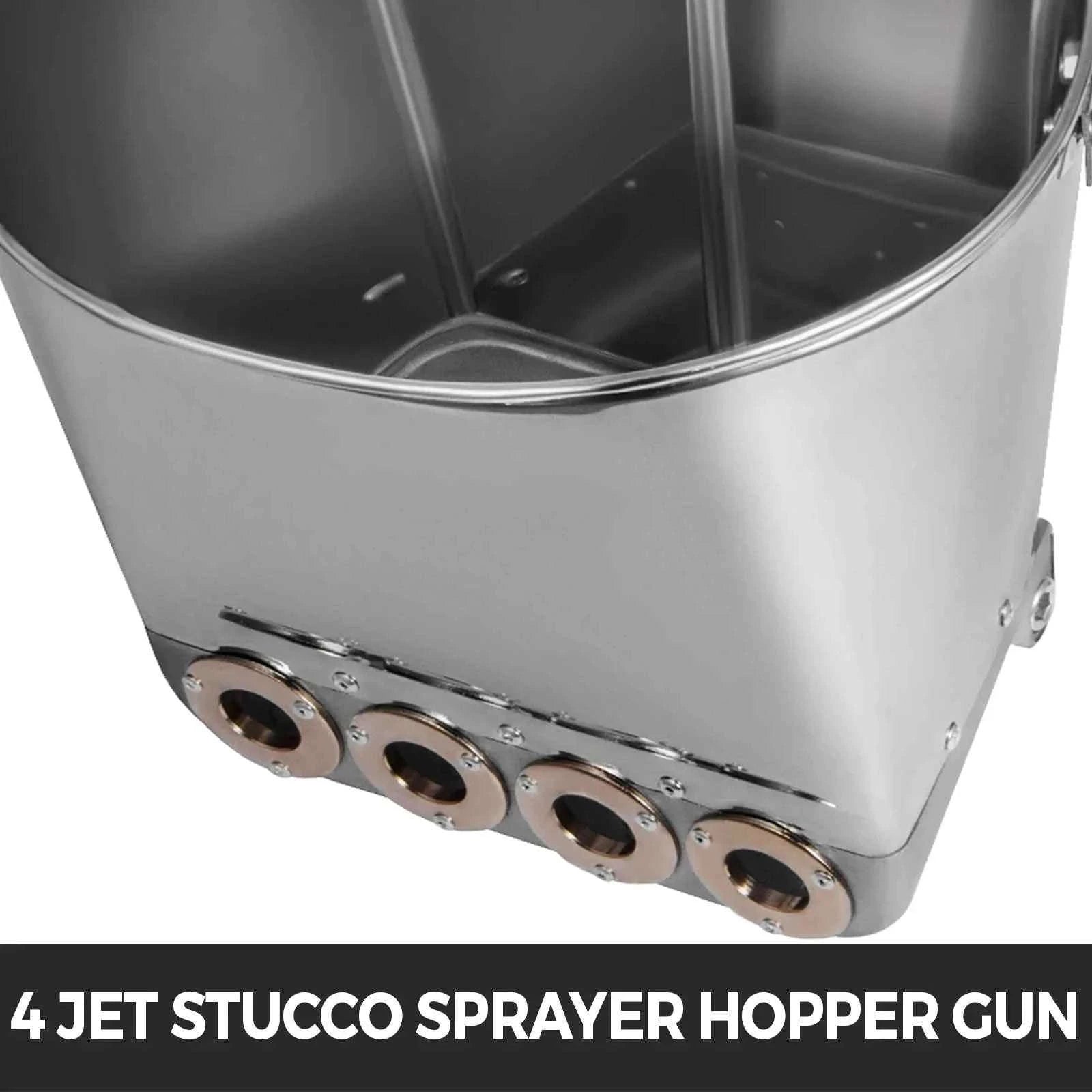 4 Jet 3 HP Stucco Sprayer Hopper Paint Gun for Wall and Ceiling Painting-3000W / Germany