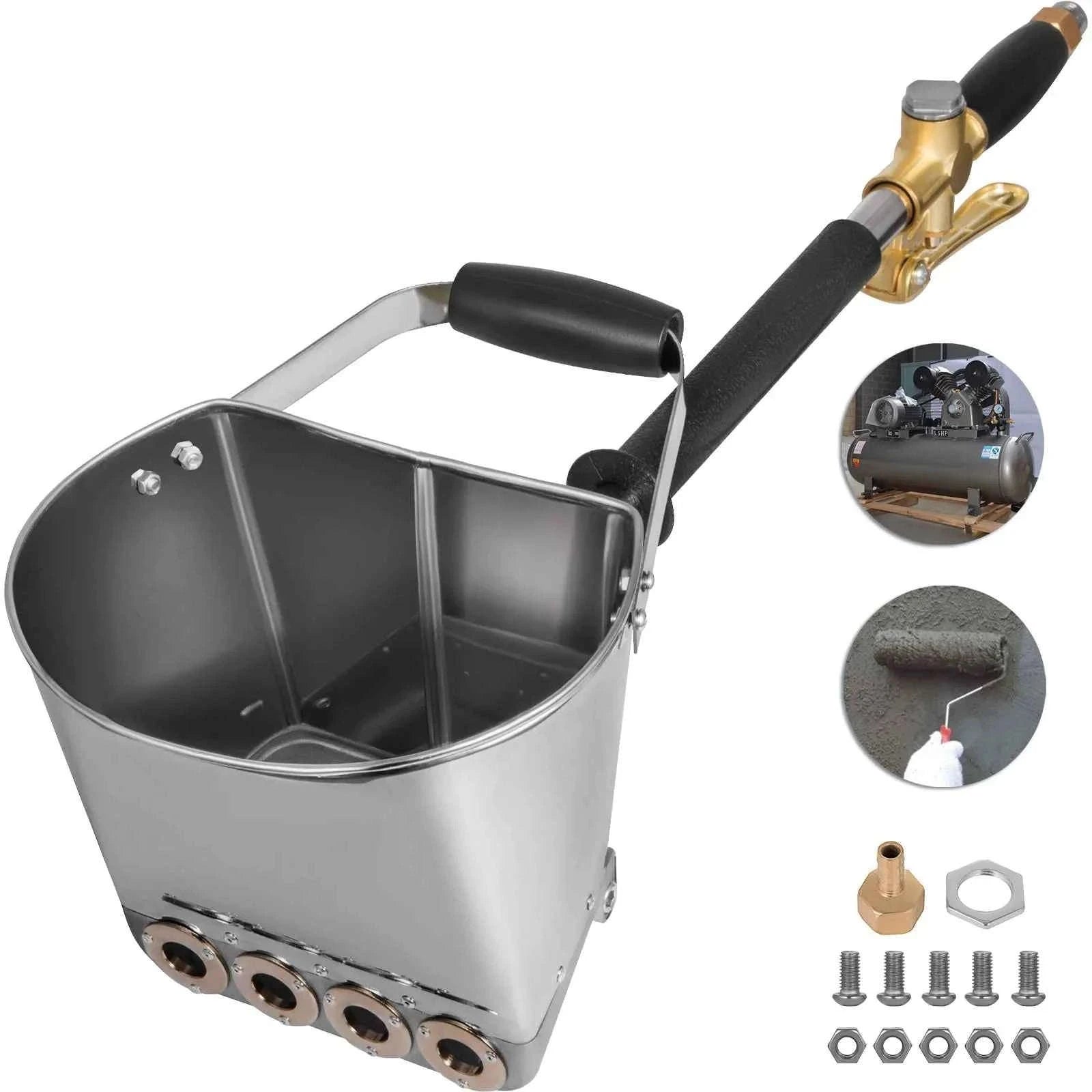 4 Jet 3 HP Stucco Sprayer Hopper Paint Gun for Wall and Ceiling Painting-3000W / Germany