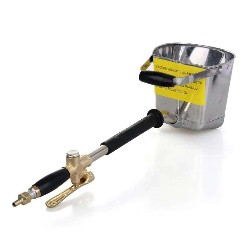 4‑Jet Cement Mortar Sprayer Gun with 4L Hopper for Walls & Ceilings-Non-removable / China Mainland