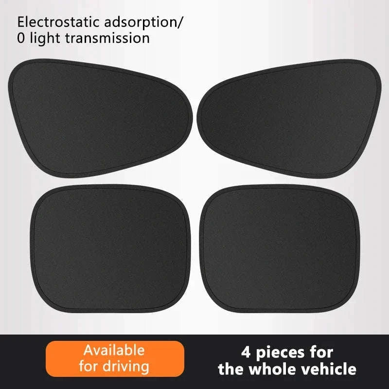 4-Layer Car Side Window Sun Shade Cover-Laser 4pcs