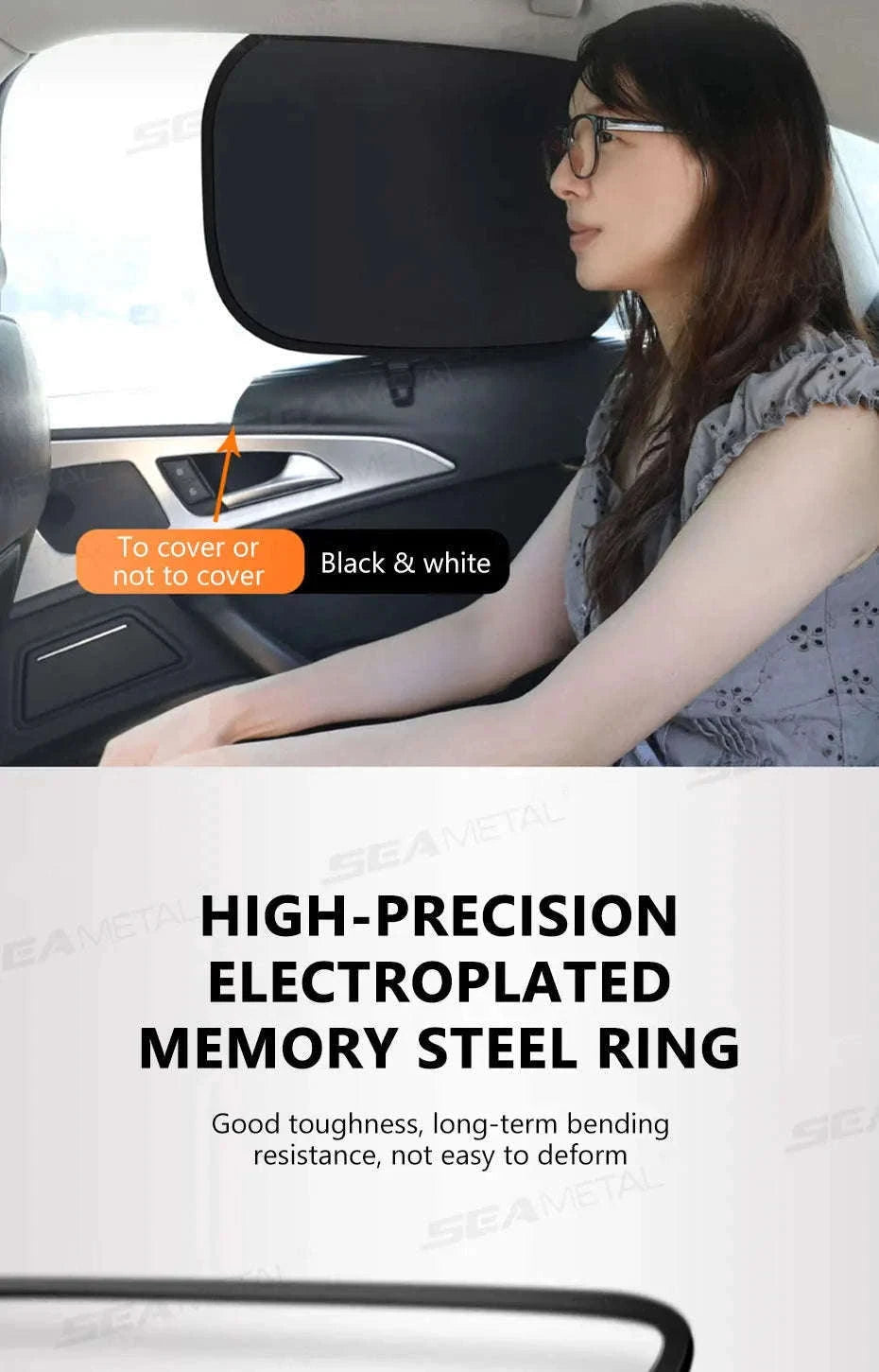4-Layer Car Side Window Sun Shade Cover-Laser 4pcs