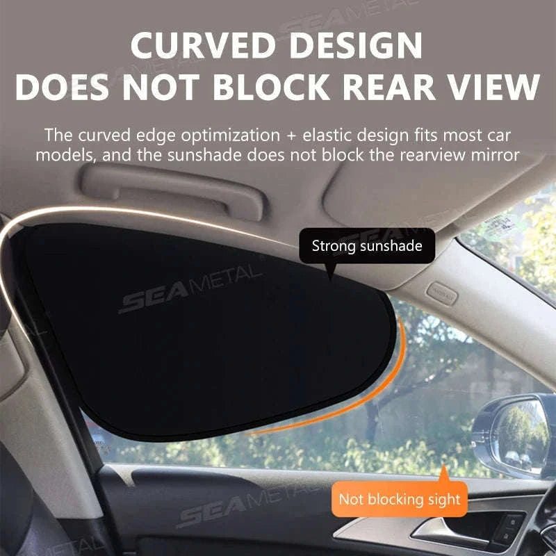 4-Layer Car Side Window Sun Shade Cover-Laser 4pcs