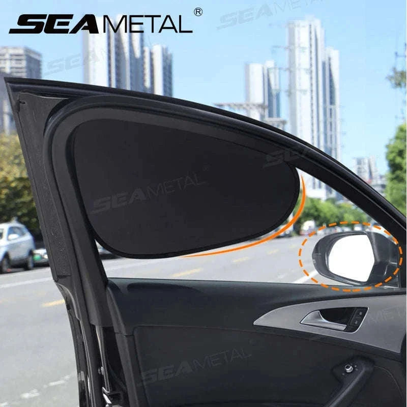4-Layer Car Side Window Sun Shade Cover-Laser 4pcs