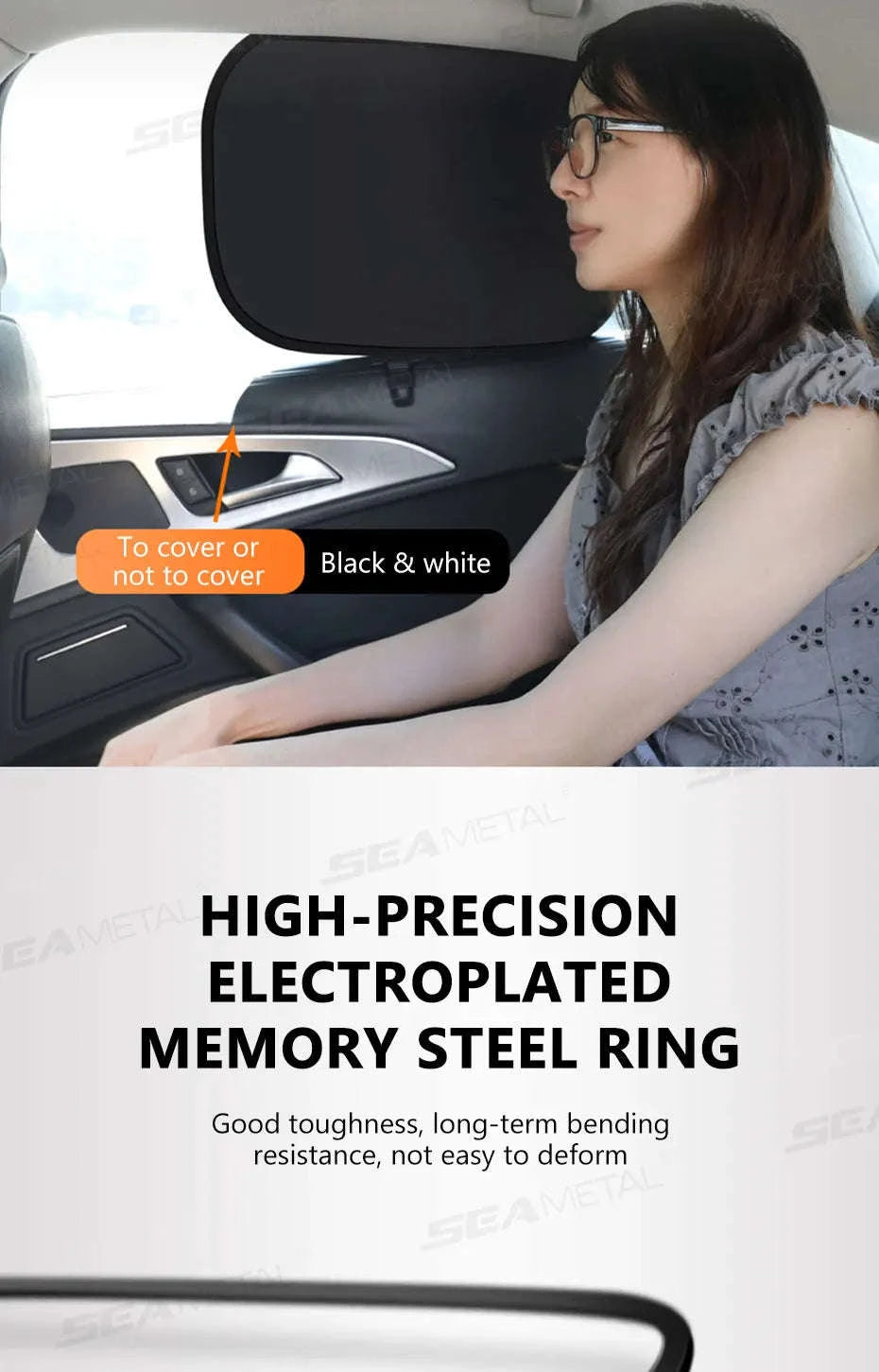 4-Layer Car Side Window Sun Shade Cover-Laser 4pcs