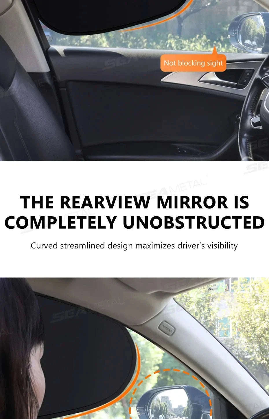 4-Layer Car Side Window Sun Shade Cover-Laser 4pcs