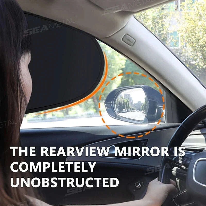 4-Layer Car Side Window Sun Shade Cover-Laser 4pcs