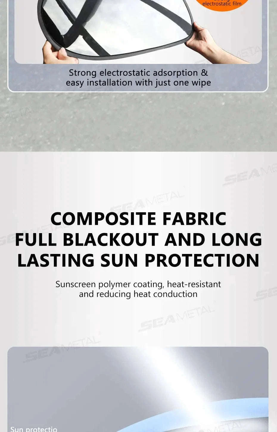 4-Layer Car Side Window Sun Shade Cover-Laser 4pcs