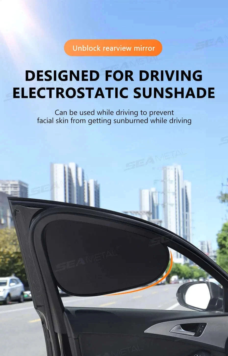 4-Layer Car Side Window Sun Shade Cover-Laser 4pcs